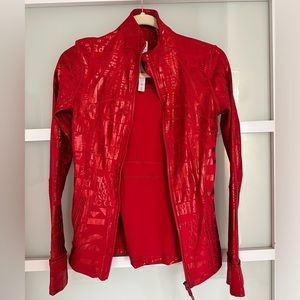 Lululemon jacket, red, size 4
